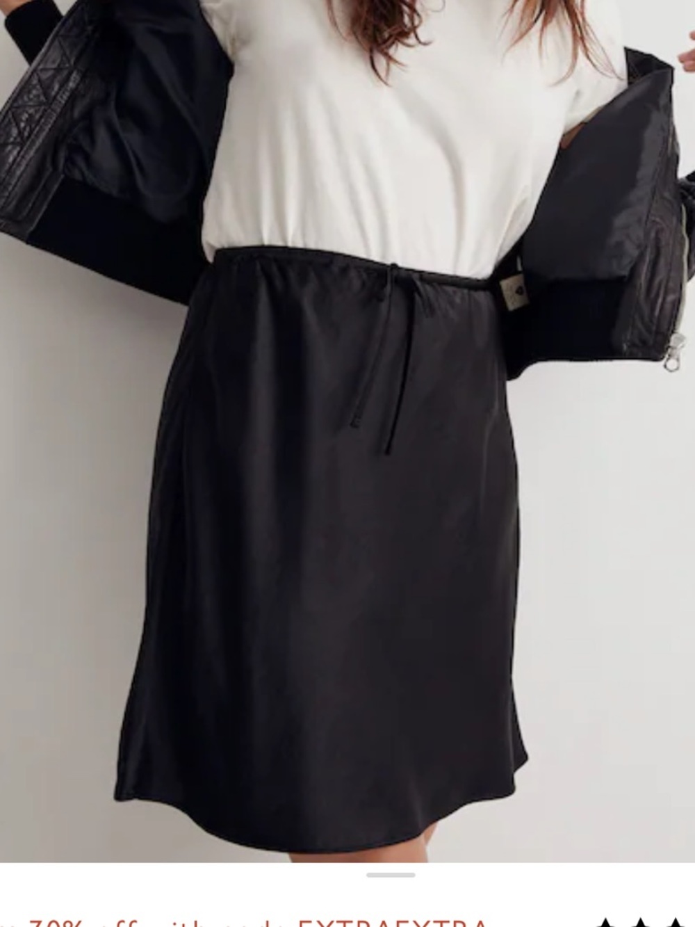Madewell Drawstring Mini Slip Skirt 4